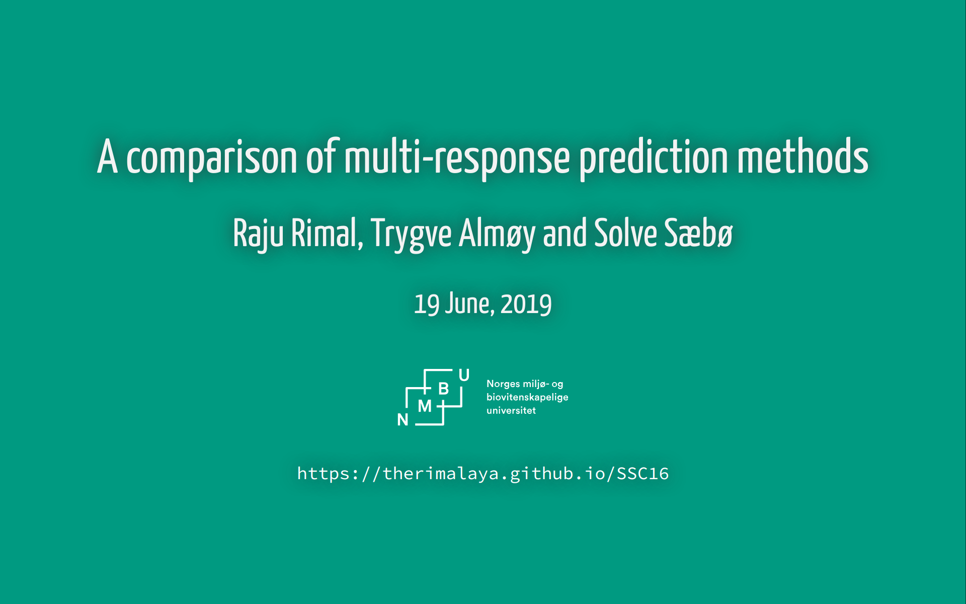 A comparison of multi-response prediction methods